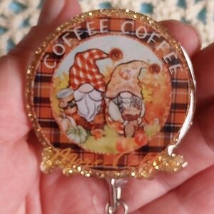 Coffee Coffee Gnome Keychain